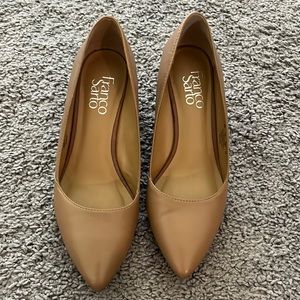Franco Sarto tan wedges